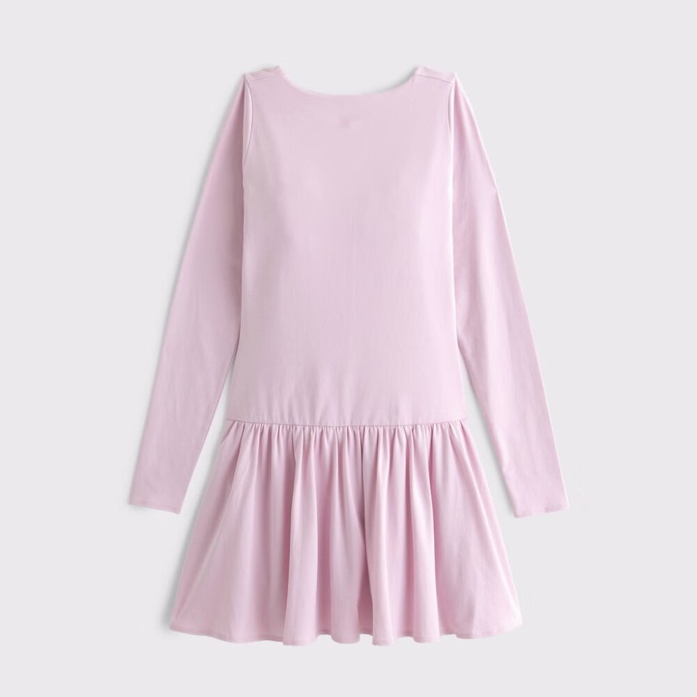 Abercrombie Drop-Waist Knit Skort Small Pink NWT